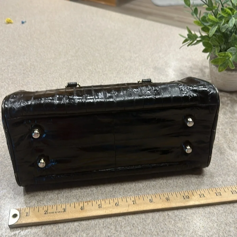 Ladies Vintage Eelskin Handbag in black